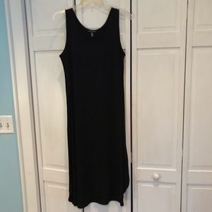 Eileen Fisher Gently worn, Black, Lyocell Dress w/ rounded hem-M